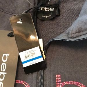 Be BE zippered jacket NWT NEW rhinestones xl BeBe